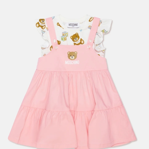 brand new moschino pink dress with top bought from child's play. size 3t